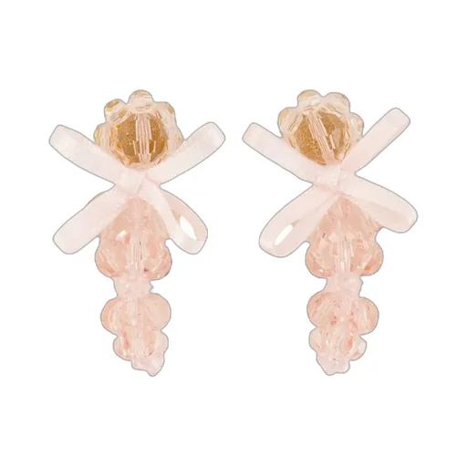 Beaded Bow Earrings