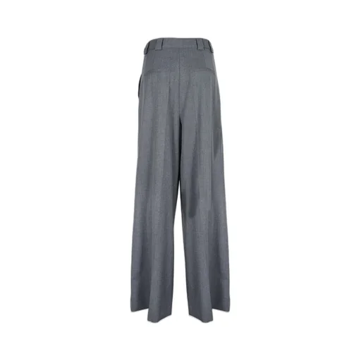 Pleated Wide-Leg Trousers