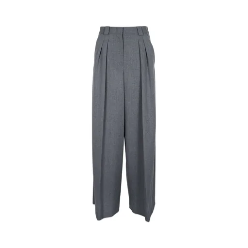 Pleated Wide-Leg Trousers
