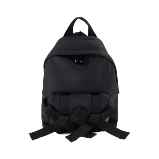 Backpack With Pearl-Embellished Straps