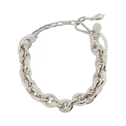 Chunky Chain Necklace With Pearls
