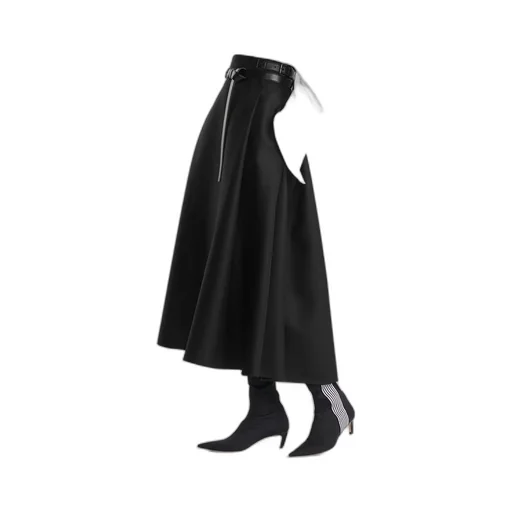 A-Line Skirt With Belt