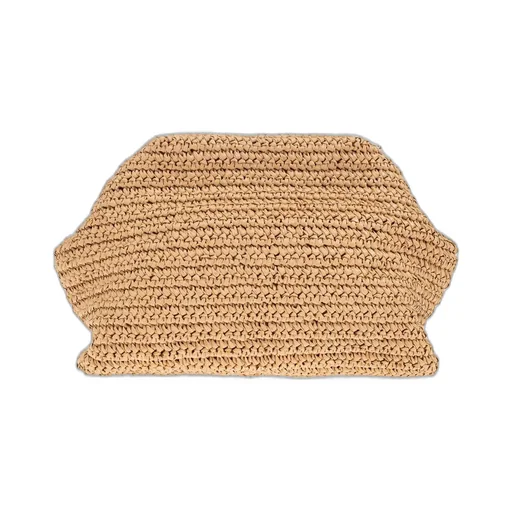 Woven Raffia Clutch