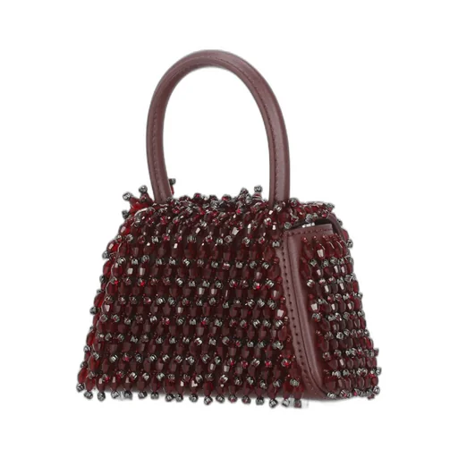 Beaded Top Handle Bag