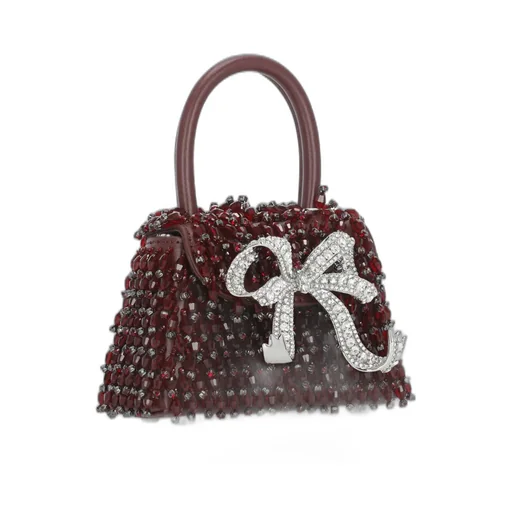 Beaded Top Handle Bag