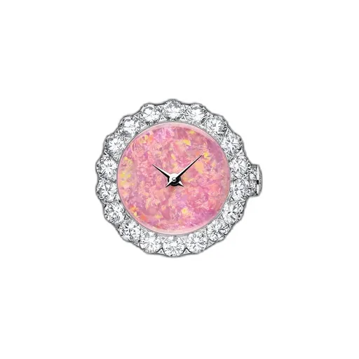 Watch With Opal Dial And Diamond Bezel