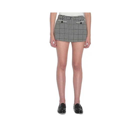 Houndstooth Mini Skirt
