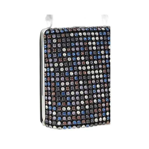 Box Clutch With Crystal Embellishments