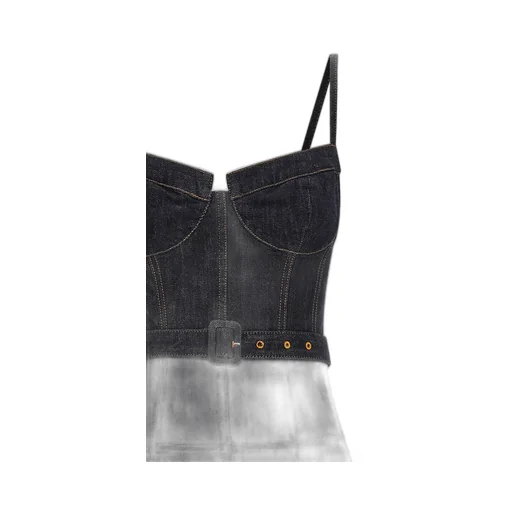 Denim Bustier Dress
