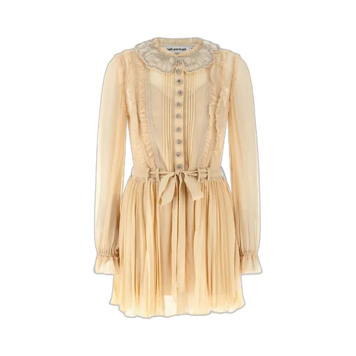 Embellished Collar Mini Dress