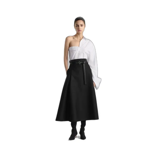 A-Line Skirt With Belt