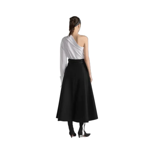 A-Line Skirt With Belt