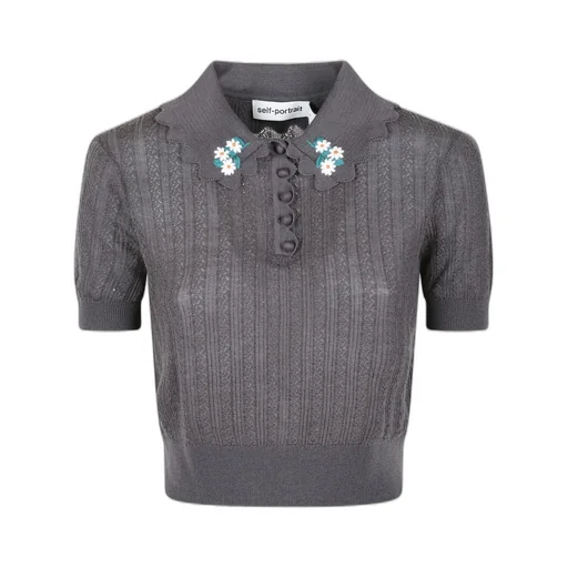 Collared Knit Top
