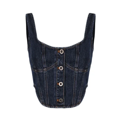 Denim Corset Top