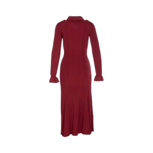 Ribbed Knit Midi Dress