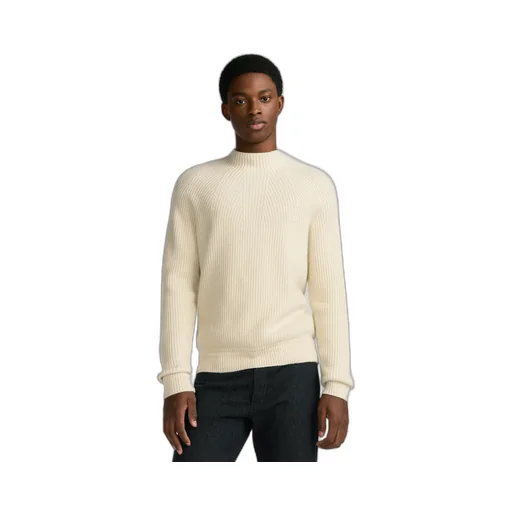 Mock Neck Ribbed Sweater
