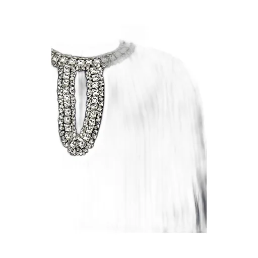 Pleated Maxi Dress With Feather Cuffs