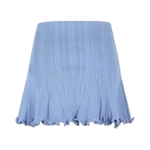Pleated Knit Skirt