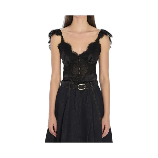 Bodysuit With Lace Trim
