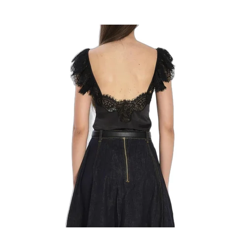 Bodysuit With Lace Trim