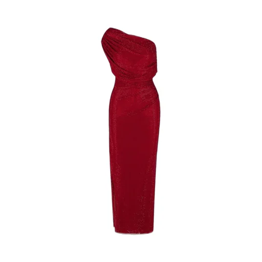 One-Shoulder Draped Gown