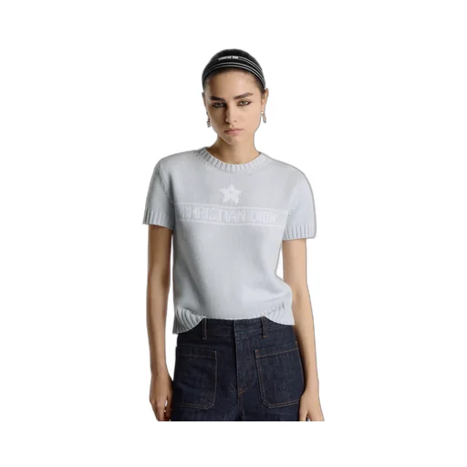 Short-Sleeved Sweater With Christian Dior Signature