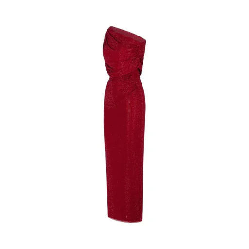 One-Shoulder Draped Gown