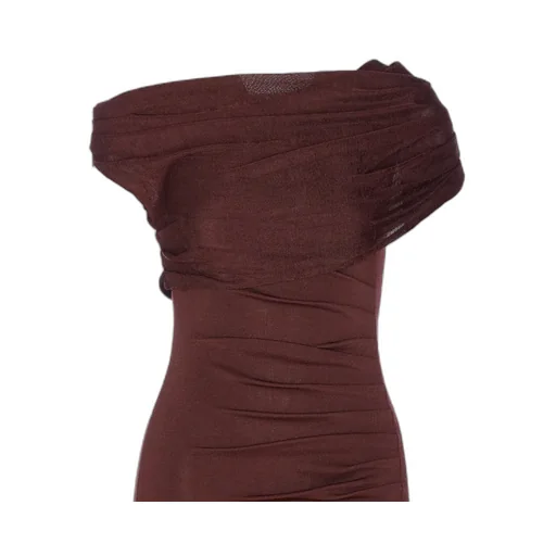 Asymmetric Ruched Dress