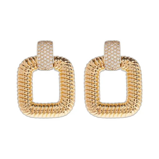 Square Link Earrings