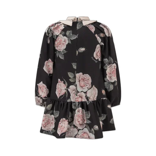 Monnalisa Floral-Printed Ruffled Dress
