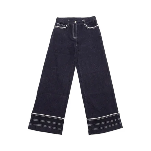 Monnalisa Heart Pockets Two-Toned Jeans