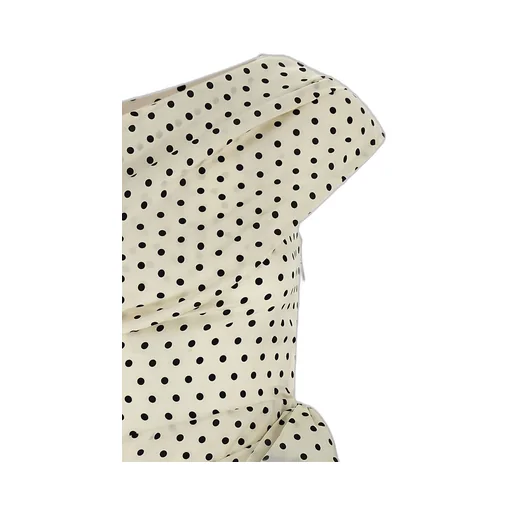 One-Shoulder Polka Dot Mini Dress