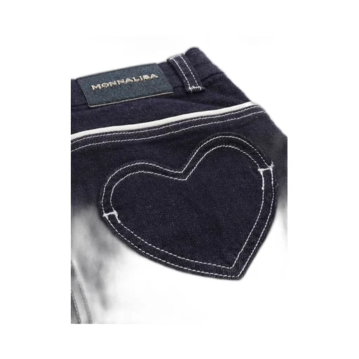 Monnalisa Heart Pockets Two-Toned Jeans