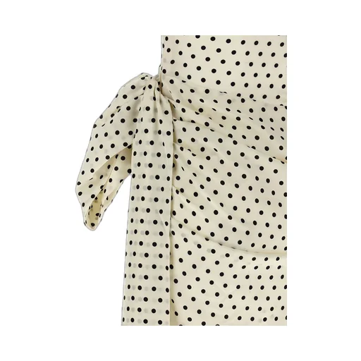 One-Shoulder Polka Dot Mini Dress