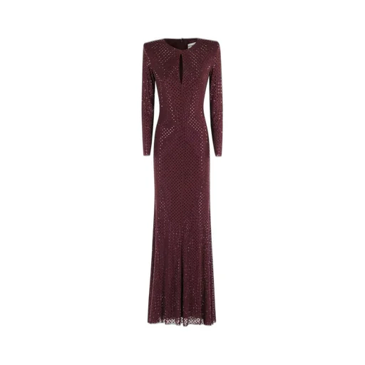 Long Sleeve Sequin Gown