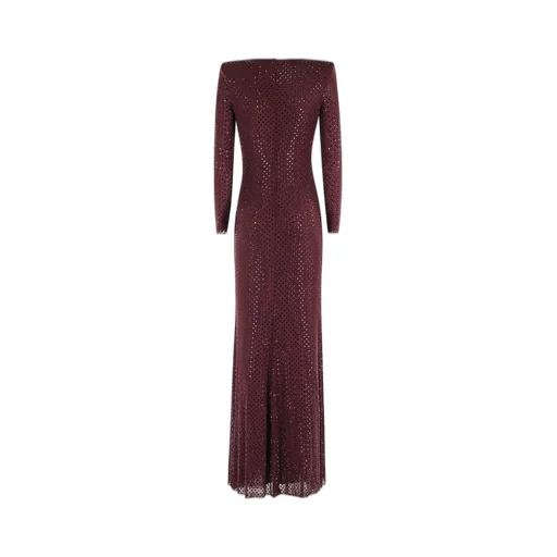 Long Sleeve Sequin Gown