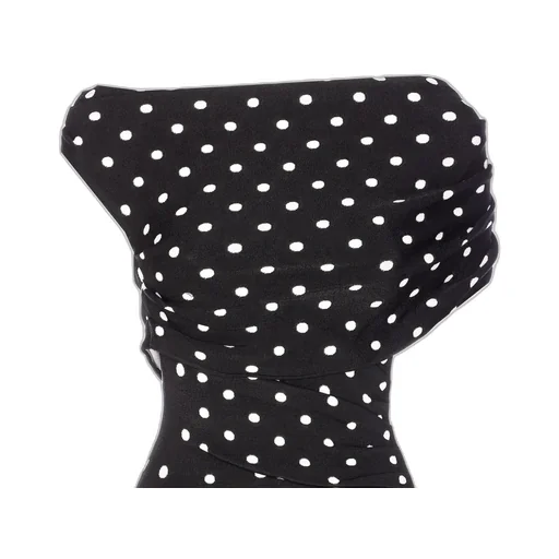 Strapless Polka Dot Dress