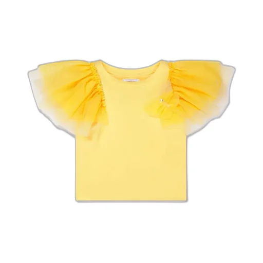 Monnalisa Embellished Butterfly T-Shirt