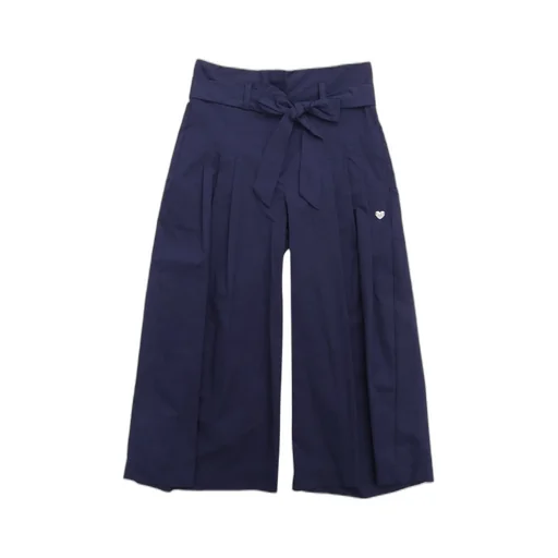 Monnalisa Cropped Poplin Trousers