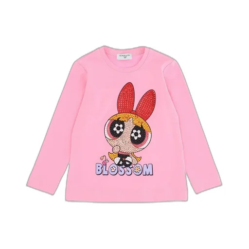 Monnalisa Graphic Embellished Regular Fit T-Shirt