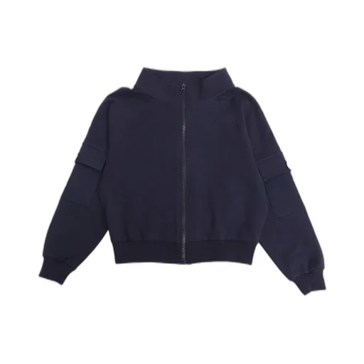 Monnalisa Pocket Detailed Zipped Sweatshirt