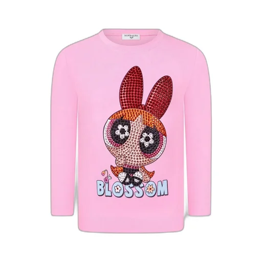 Monnalisa Graphic Embellished Regular Fit T-Shirt