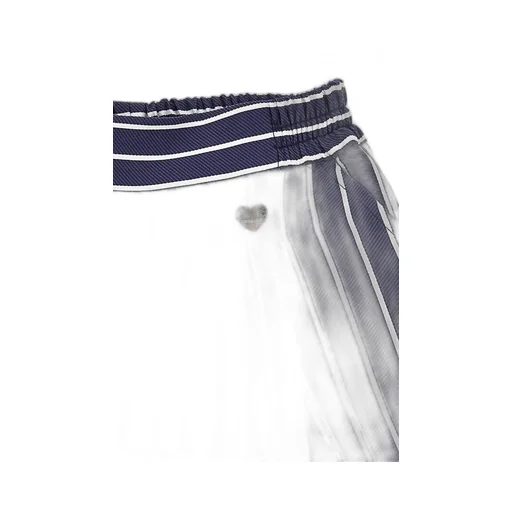 Monnalisa Logo-Plaque Vertical-Striped Shorts