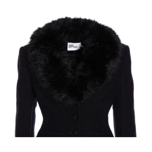 Jacket With Fur Collar And Cuffs