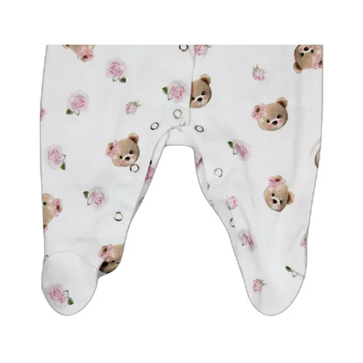Monnalisa All-Over Teddy Bear-Printed Pajamas