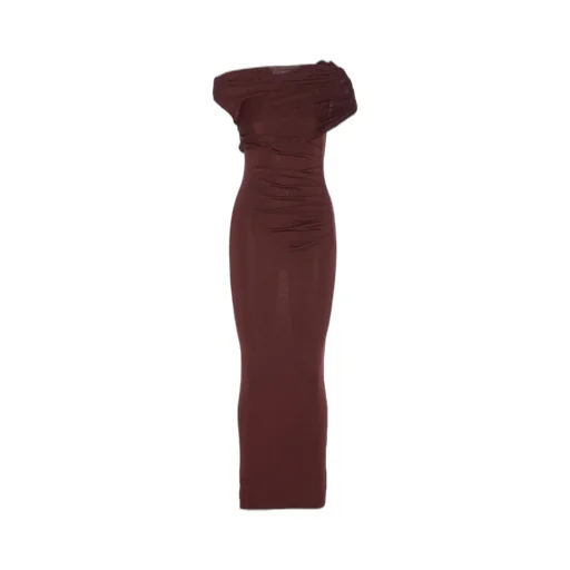 Asymmetric Ruched Dress