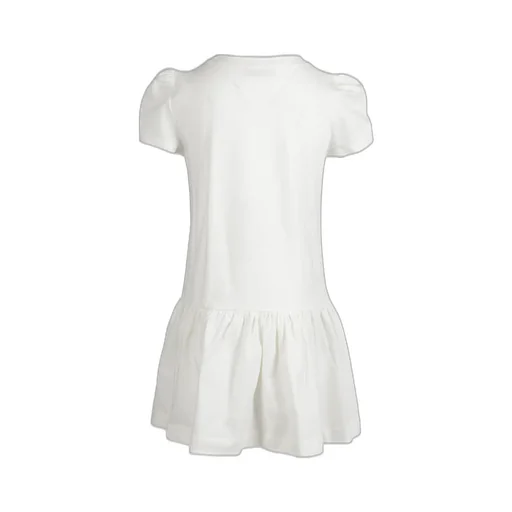 Monnalisa Crewneck Ruffled Hem Dress