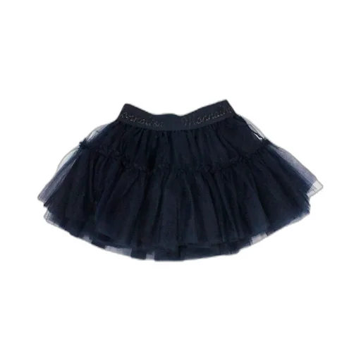 Monnalisa Logo Waistband Tulle Skirt