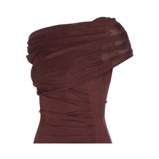 Asymmetric Ruched Dress