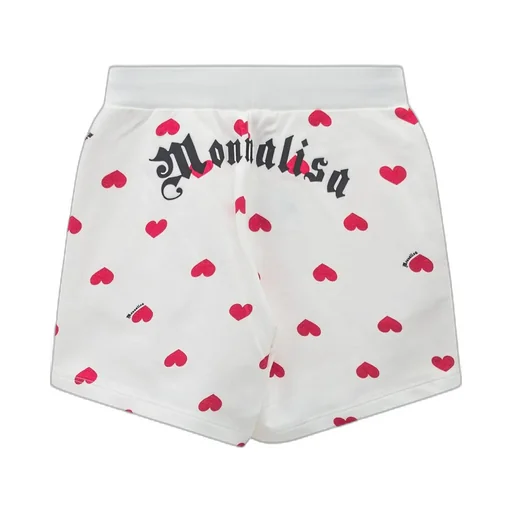 Monnalisa All-Over Heart Printed Shorts